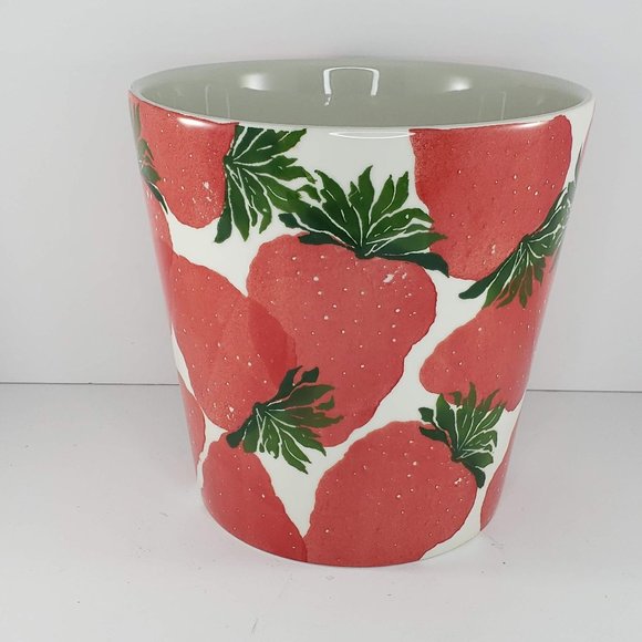 Farval Portugal Strawberry Planter Ceramic Hand Painted - Picture 2 of 6